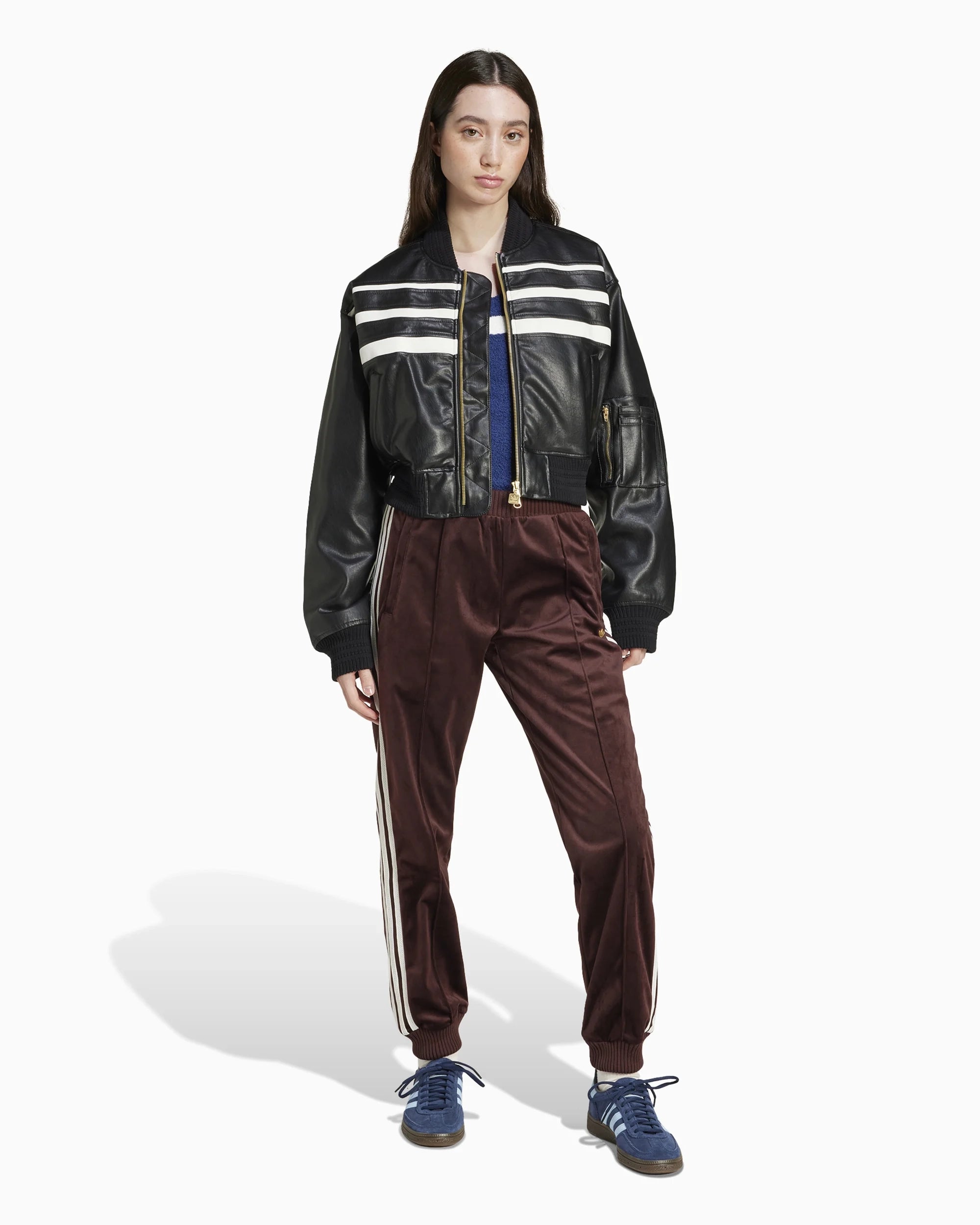 Women's Premium Aviator Bomber Leather Jacket