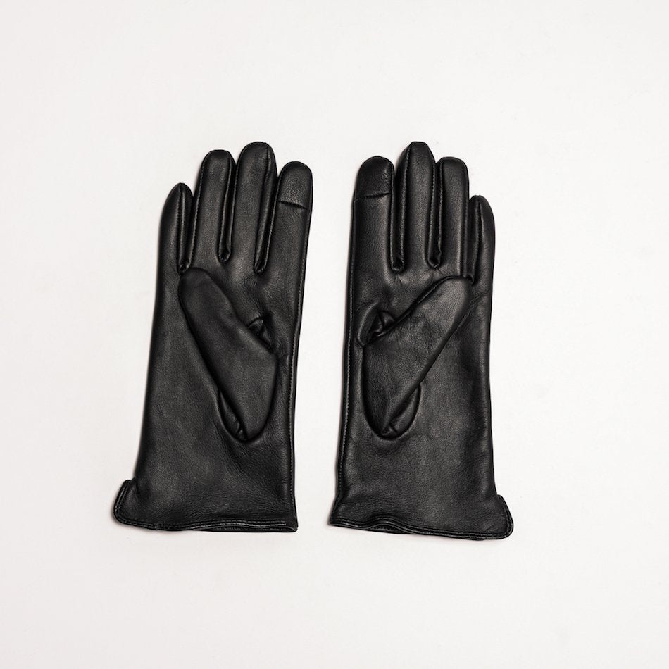 Women’s Real Leather Gloves in Black