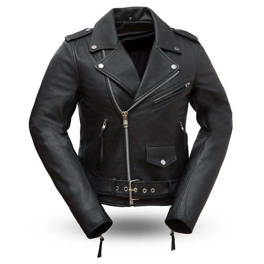 Women's Rockstar Motorcycle Leather Jacket