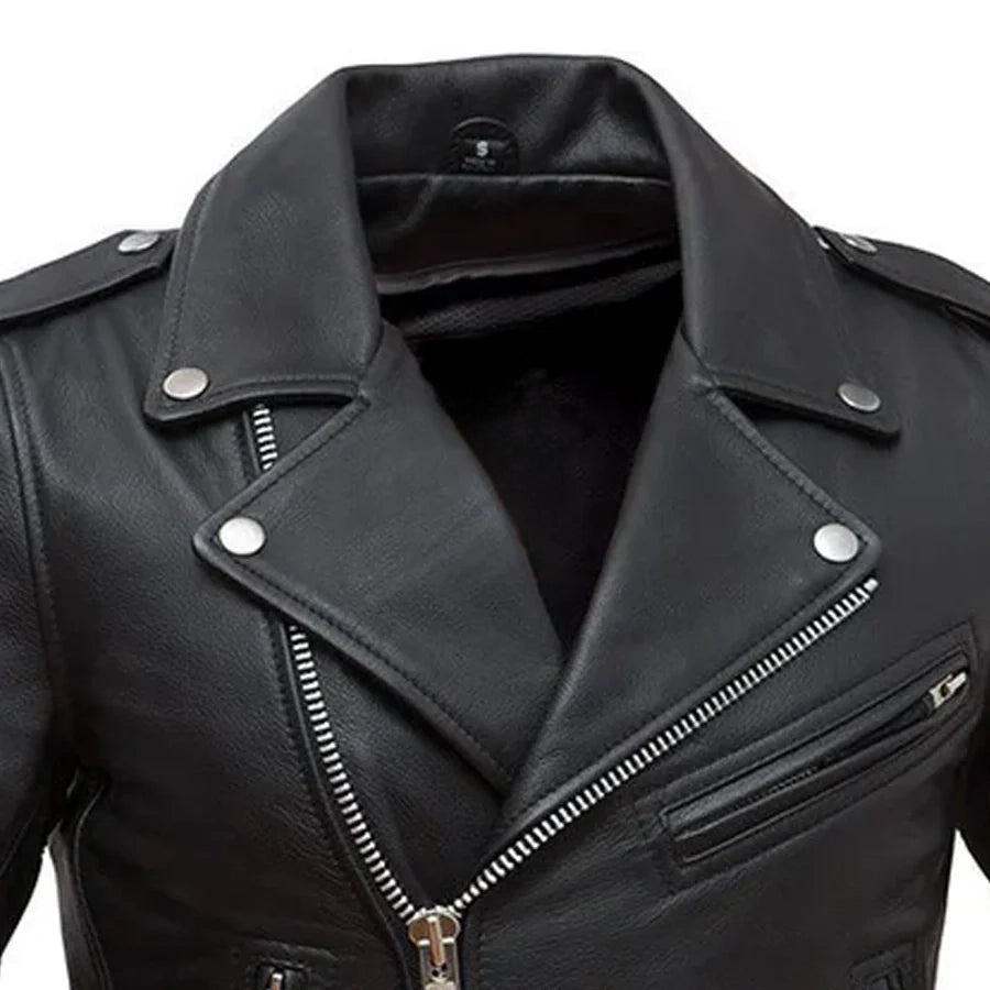 Women's Rockstar Motorcycle Leather Jacket