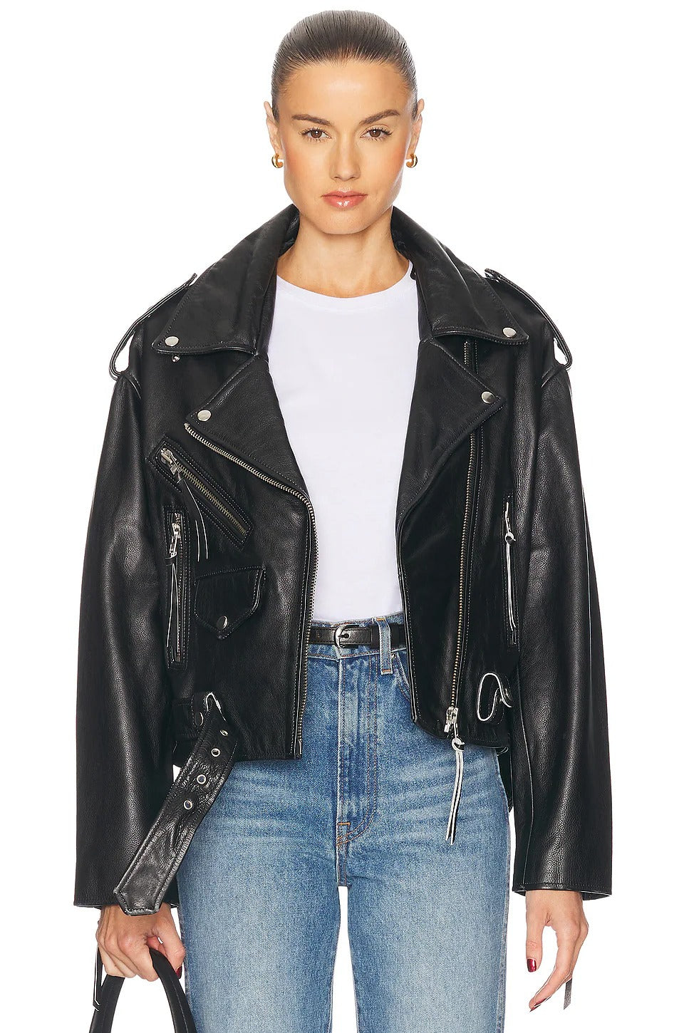 Santa Fe Moto Bikerjacke aus Kunstleder für Damen 