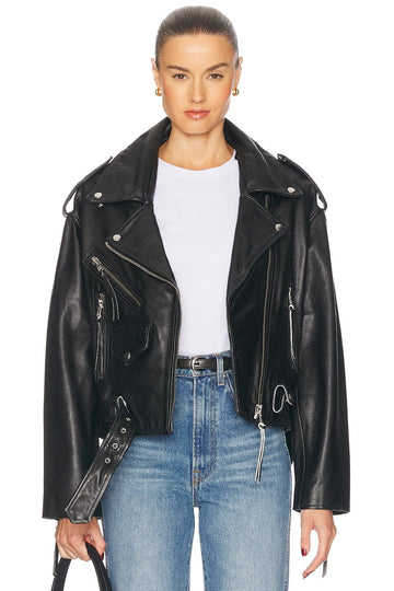 Santa Fe Moto Bikerjacke aus Kunstleder für Damen 