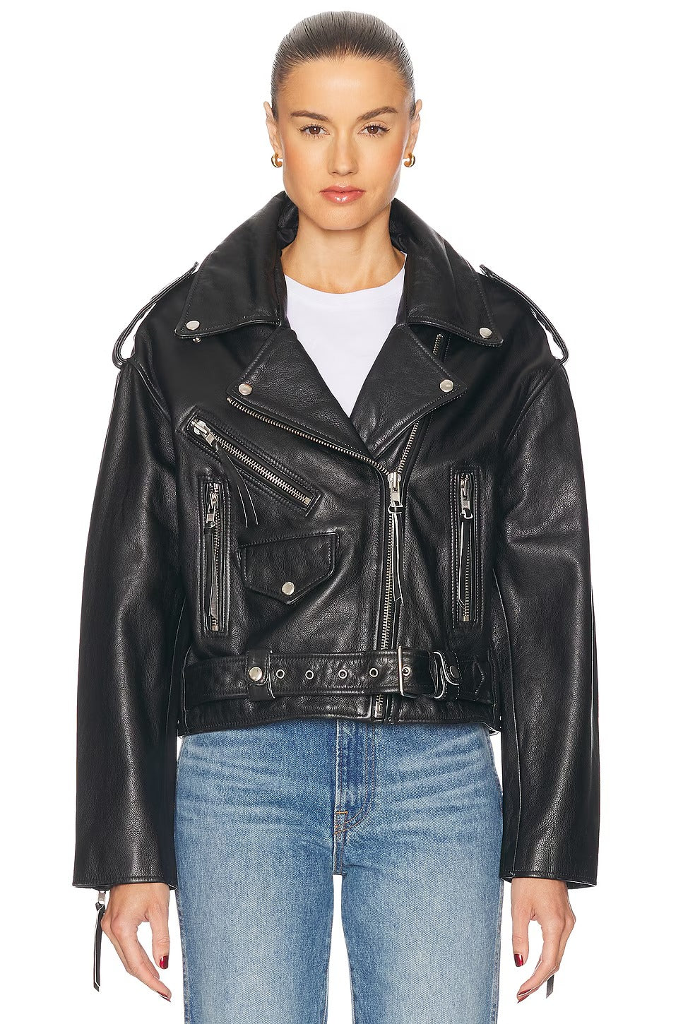 Women's Santa Fe Moto Faux Leather Biker Jacket