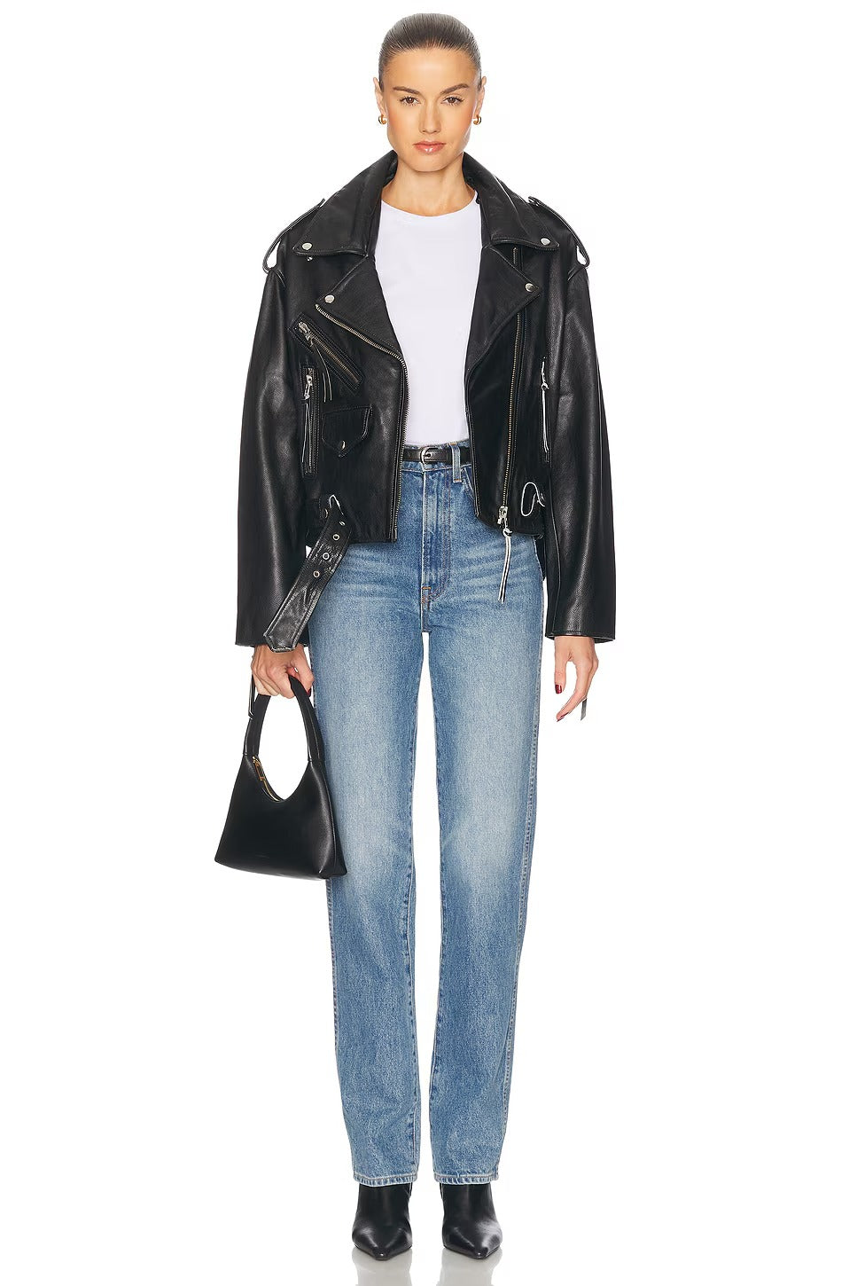 Santa Fe Moto Bikerjacke aus Kunstleder für Damen 