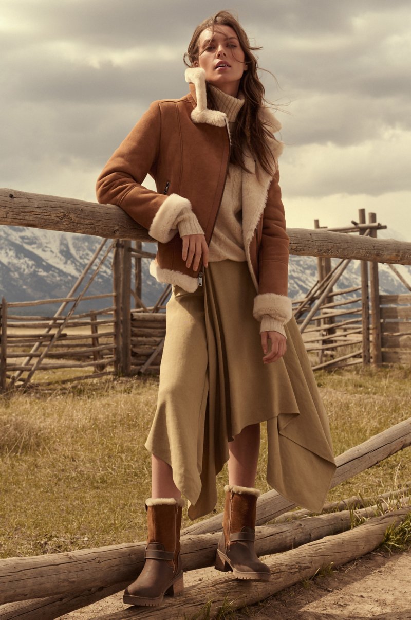 Women's Sheepskin Moto Fur & Shearling Jacket