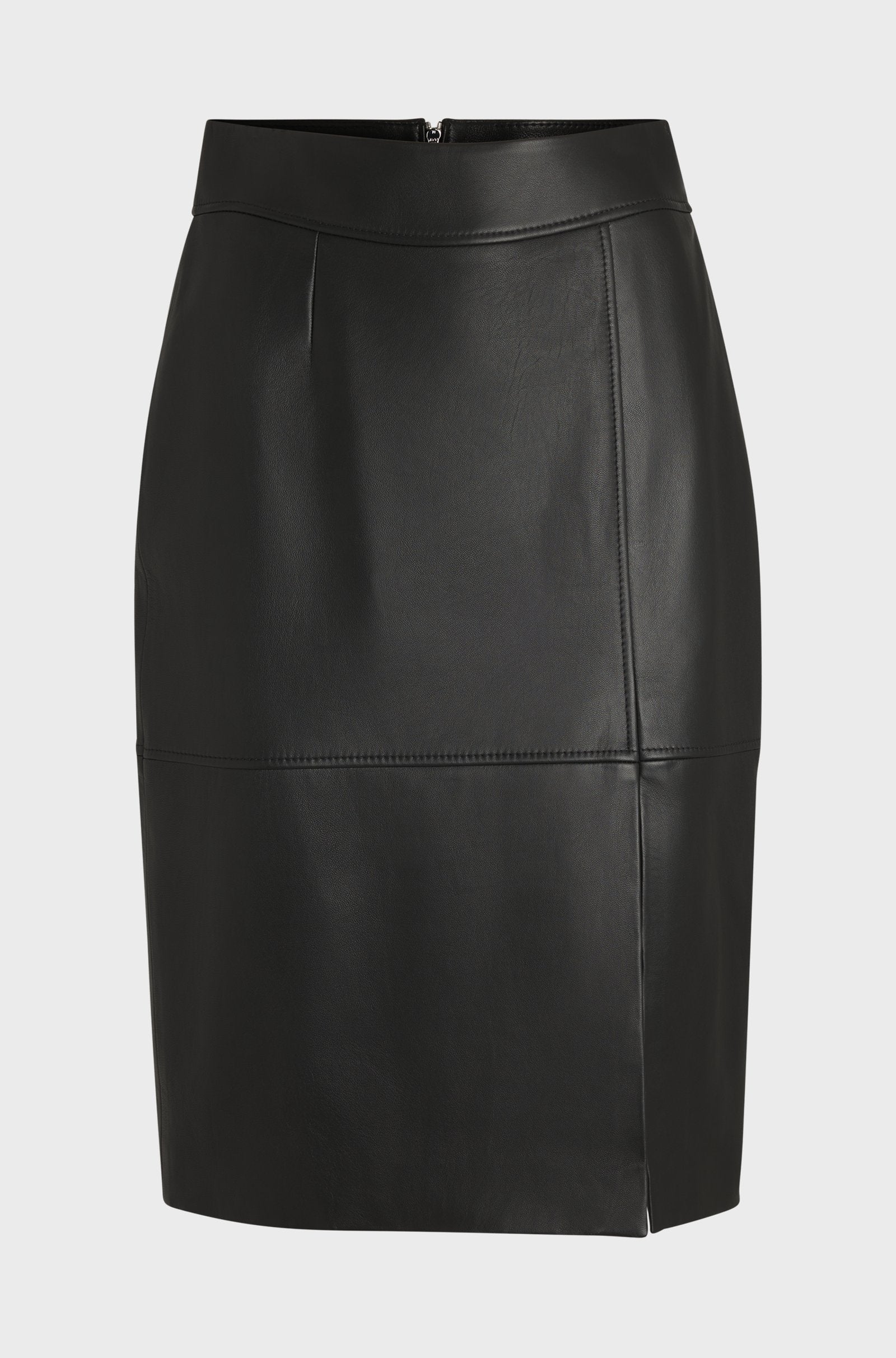 Women's Slim-Fit Pencil Skirt in Leather