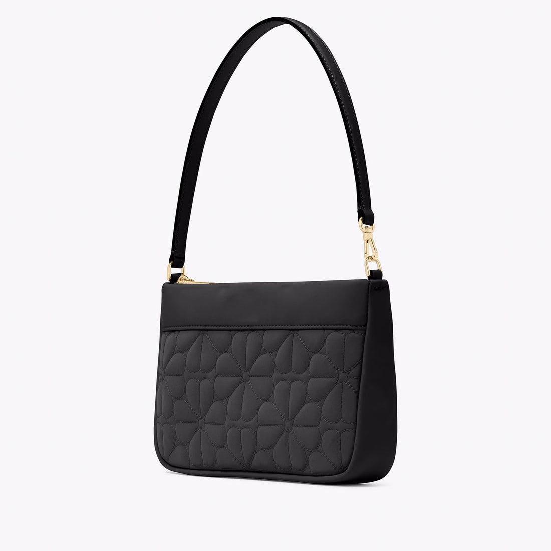 Women's Spade Flower Quilted Fabric Convertible Wristlet Leather Wallet
