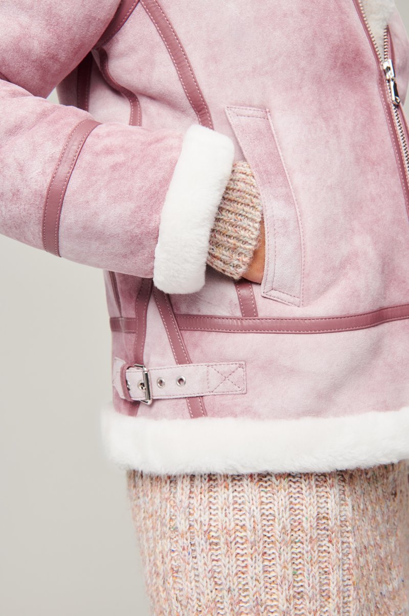 Women's Special Edition B-3 Bomber Fur & Shearling Jacket