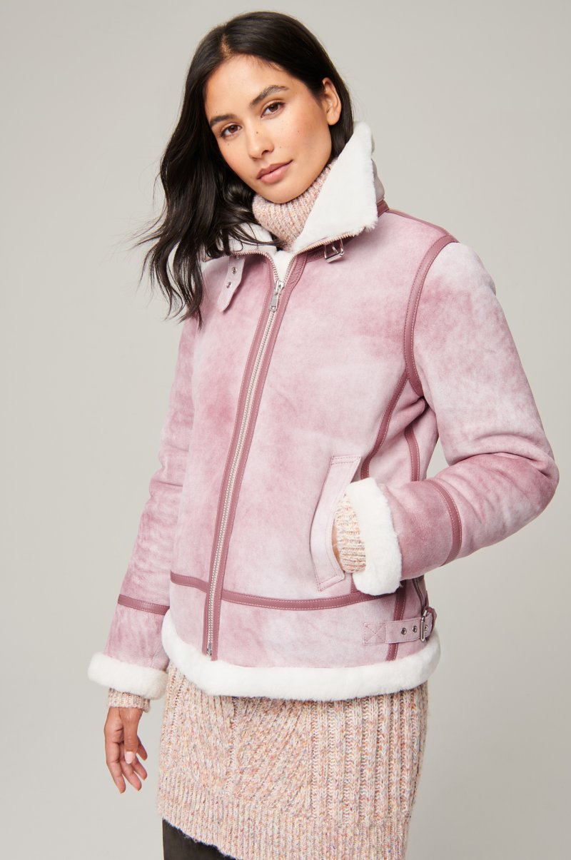 Women's Special Edition B-3 Bomber Fur & Shearling Jacket