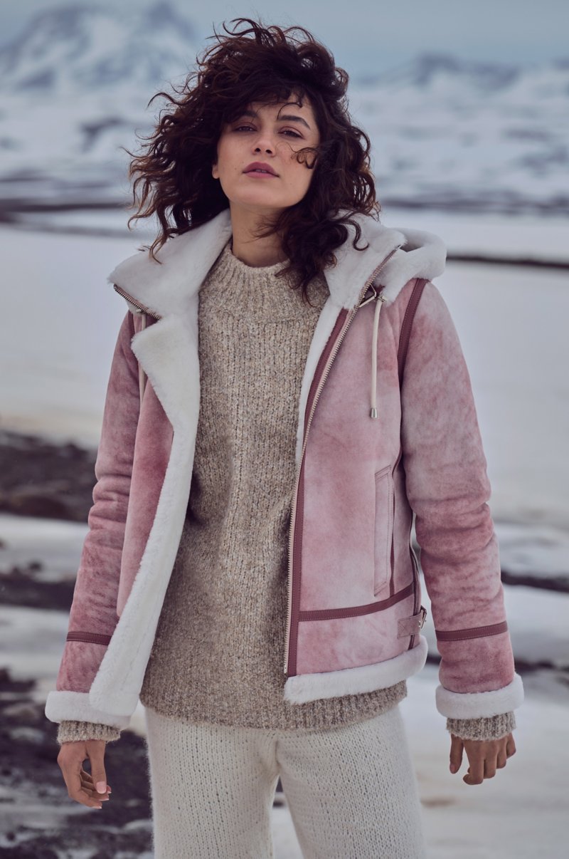 Women's Special Edition B-3 Bomber Fur & Shearling Jacket