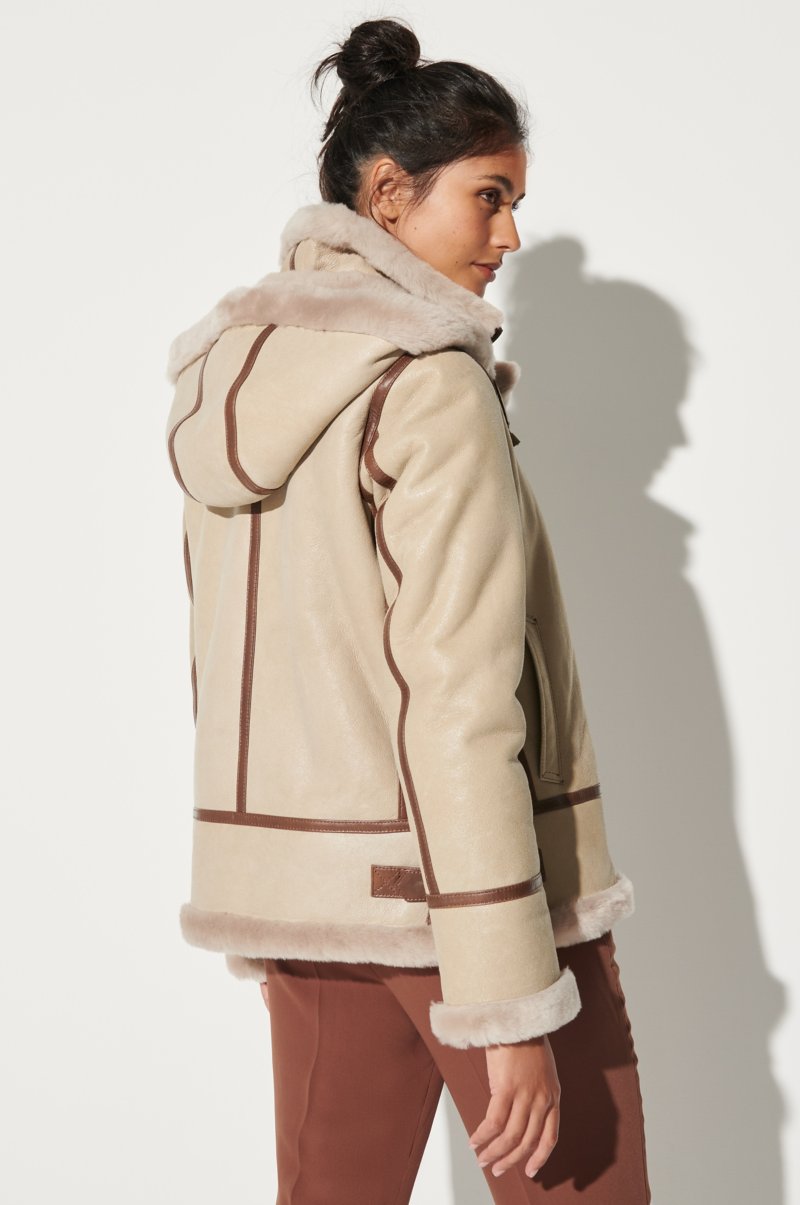 Women's Special Edition B-3 Bomber Sheepskin Fur & Shearling Jacket