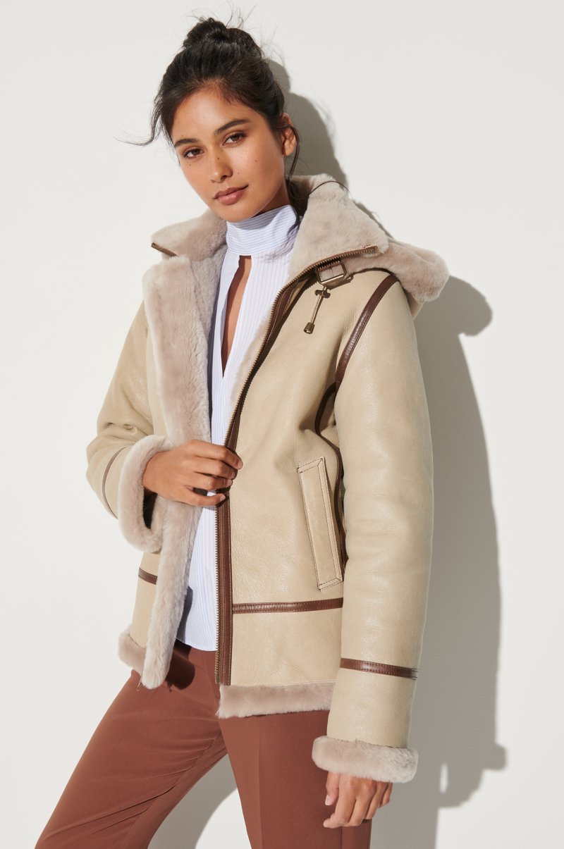 Women's Special Edition B-3 Bomber Sheepskin Fur & Shearling Jacket