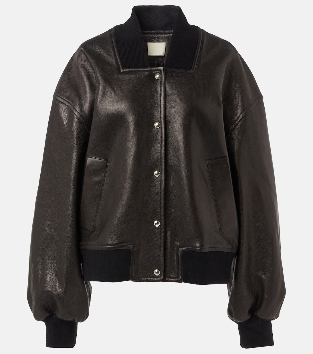 Women's Spence Black Aviator Bomber Leather Jacket