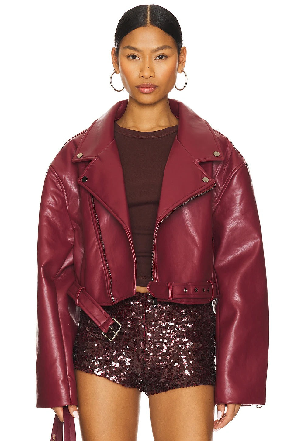 Damen-Bikerjacke „Staten Island“ aus Kunstleder 