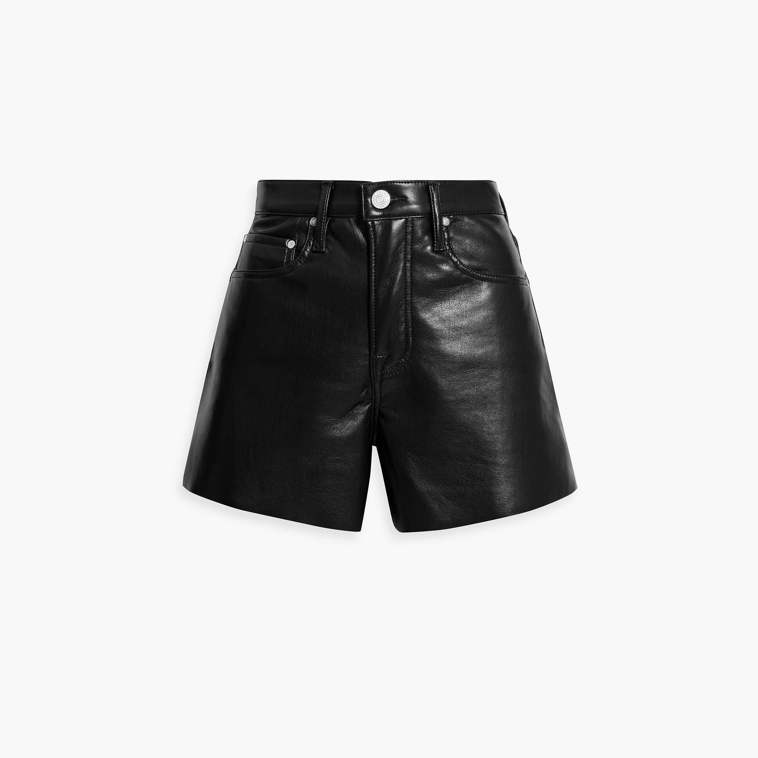 Women's Stretch Leather Shorts