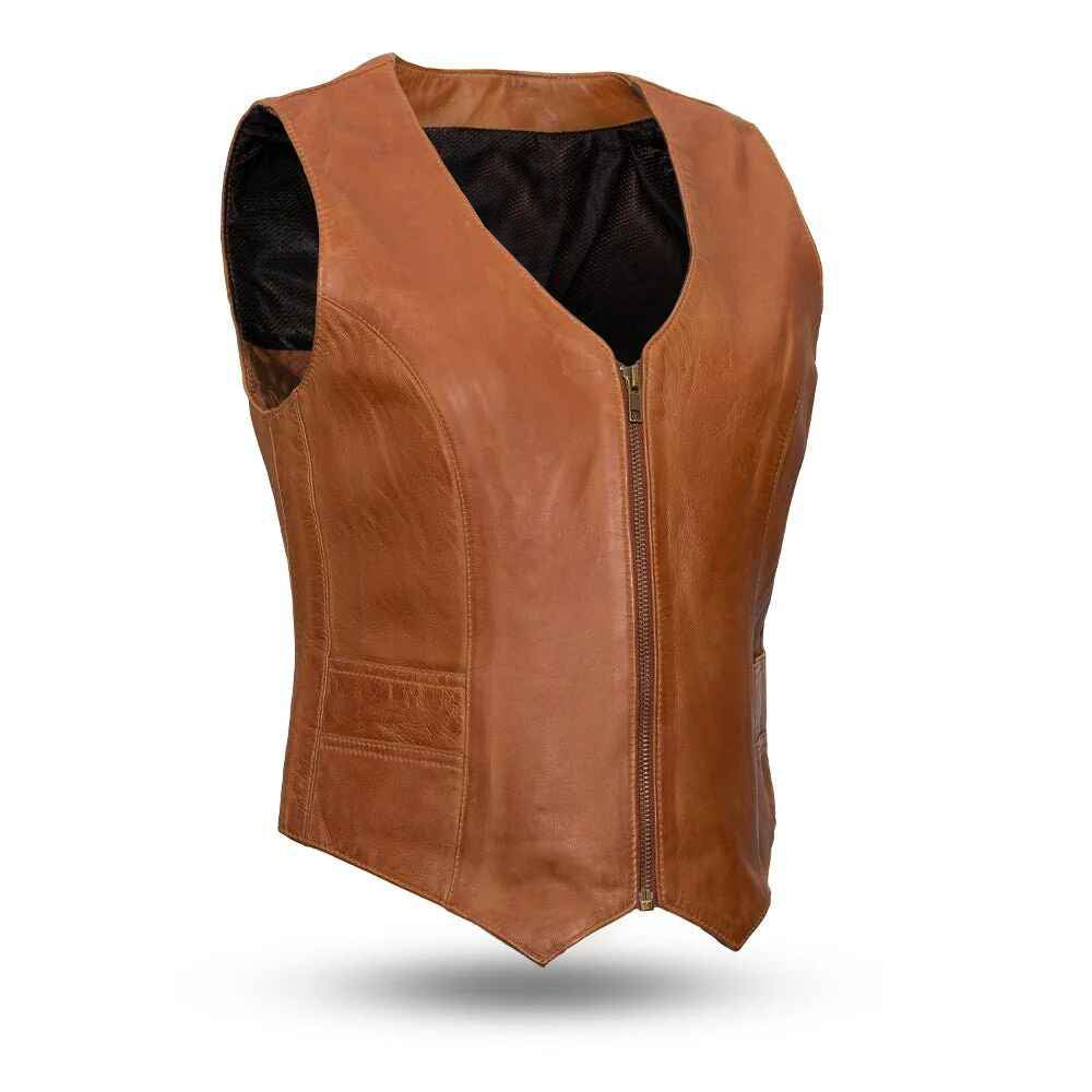 Women's Western Style Savannah Leather Motorcycle Jacket