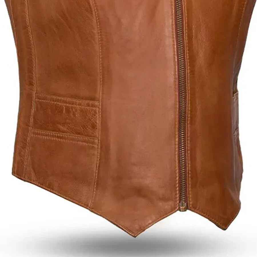 Women's Western Style Savannah Leather Motorcycle Jacket