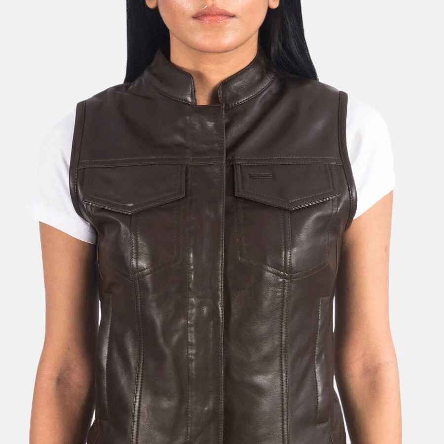 Women's Rayne Moto Leather Vest
