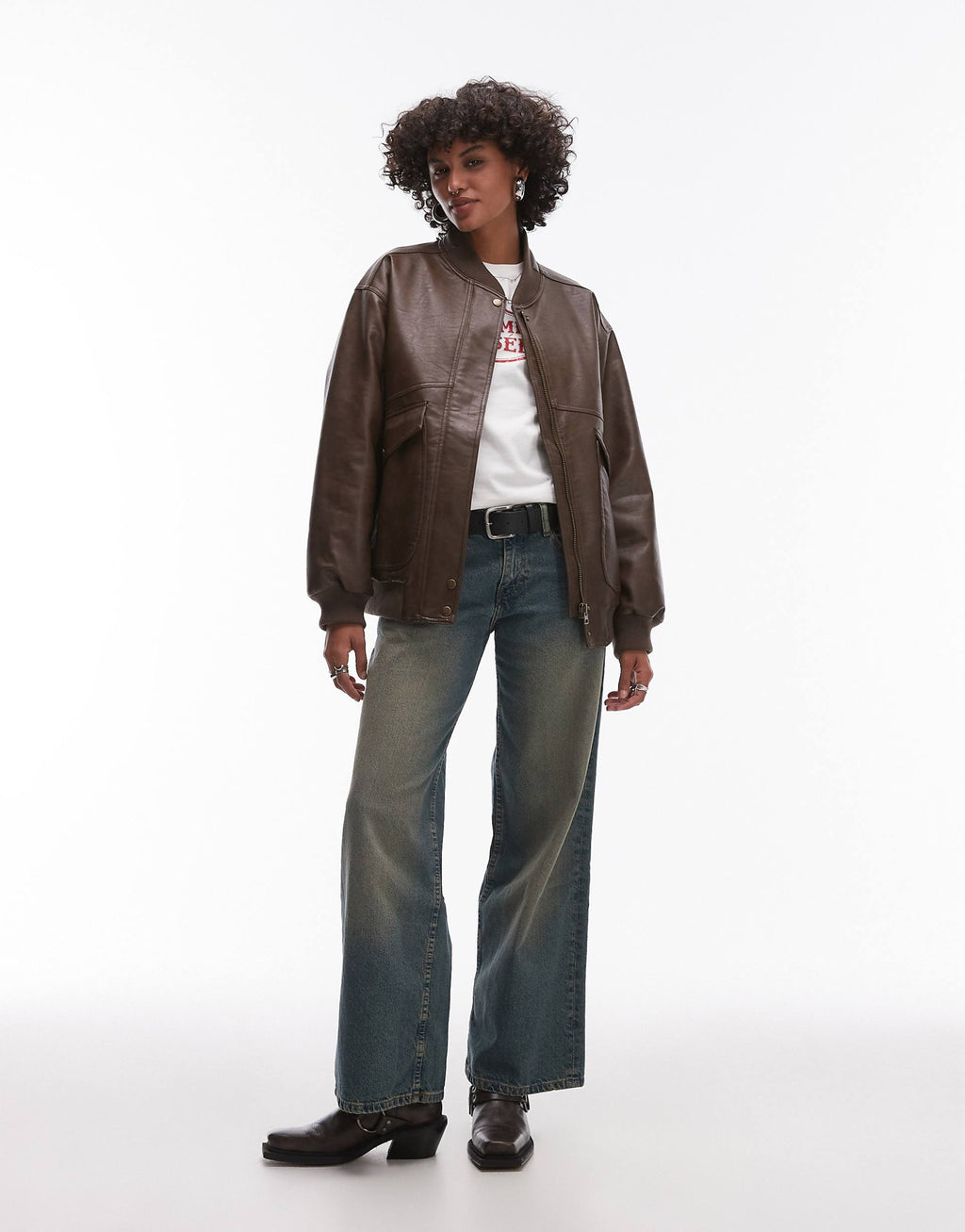 Super Oversized Bomber Jacket with borg Lining